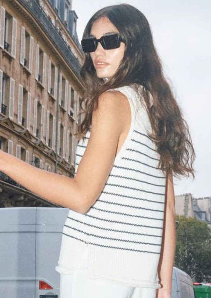 Mos Mosh - Aubin SL Stripe - Strik top
