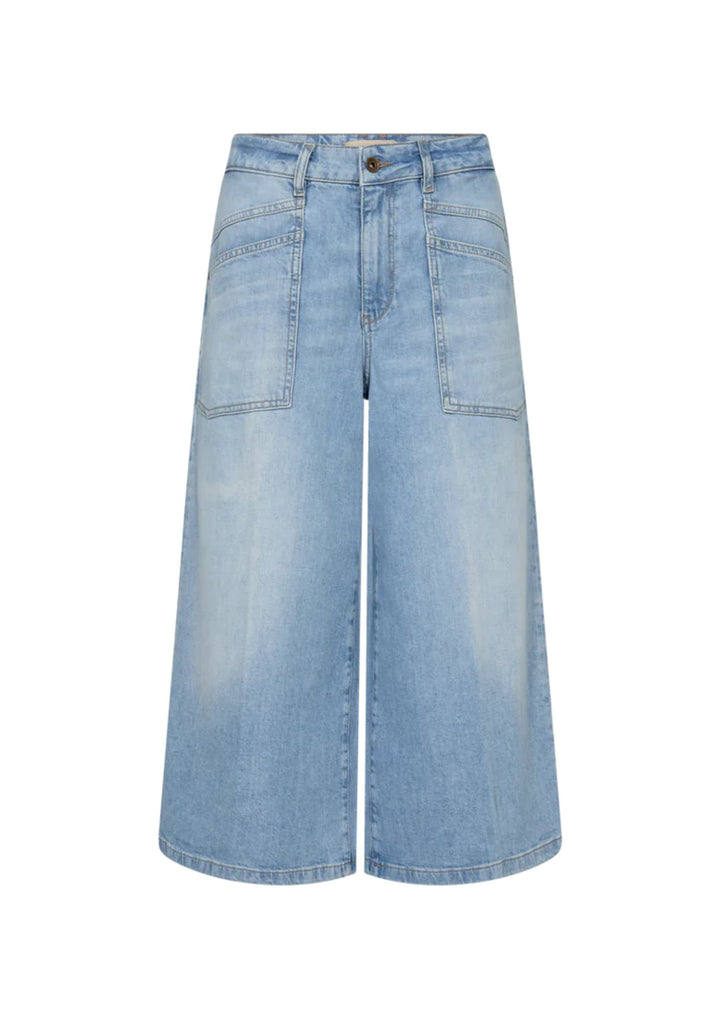 Mos Mosh - Culotte Sagai Jeans - Light Blue - Capri