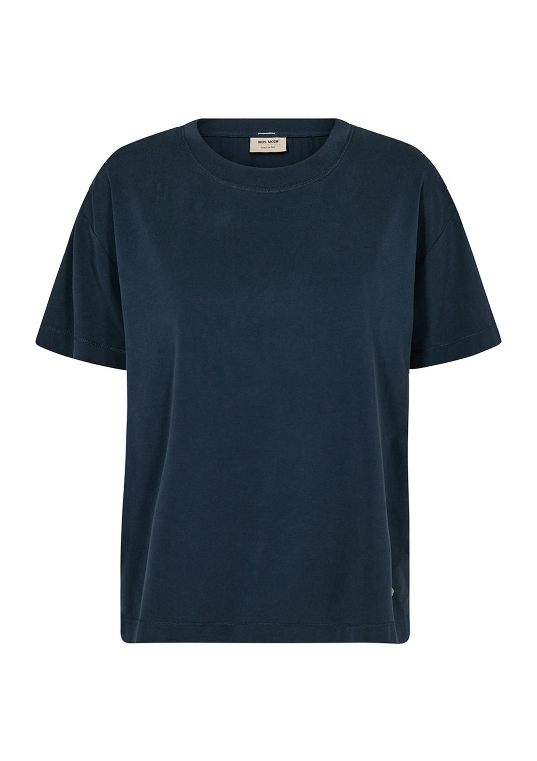 Mos Mosh - Dala O-SS - Basic T-shirt - Salute Navy