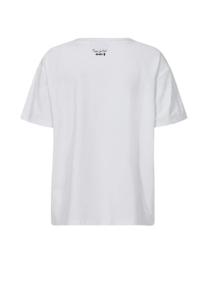 Mos Mosh - Dala O-SS - Basic T-shirt - White