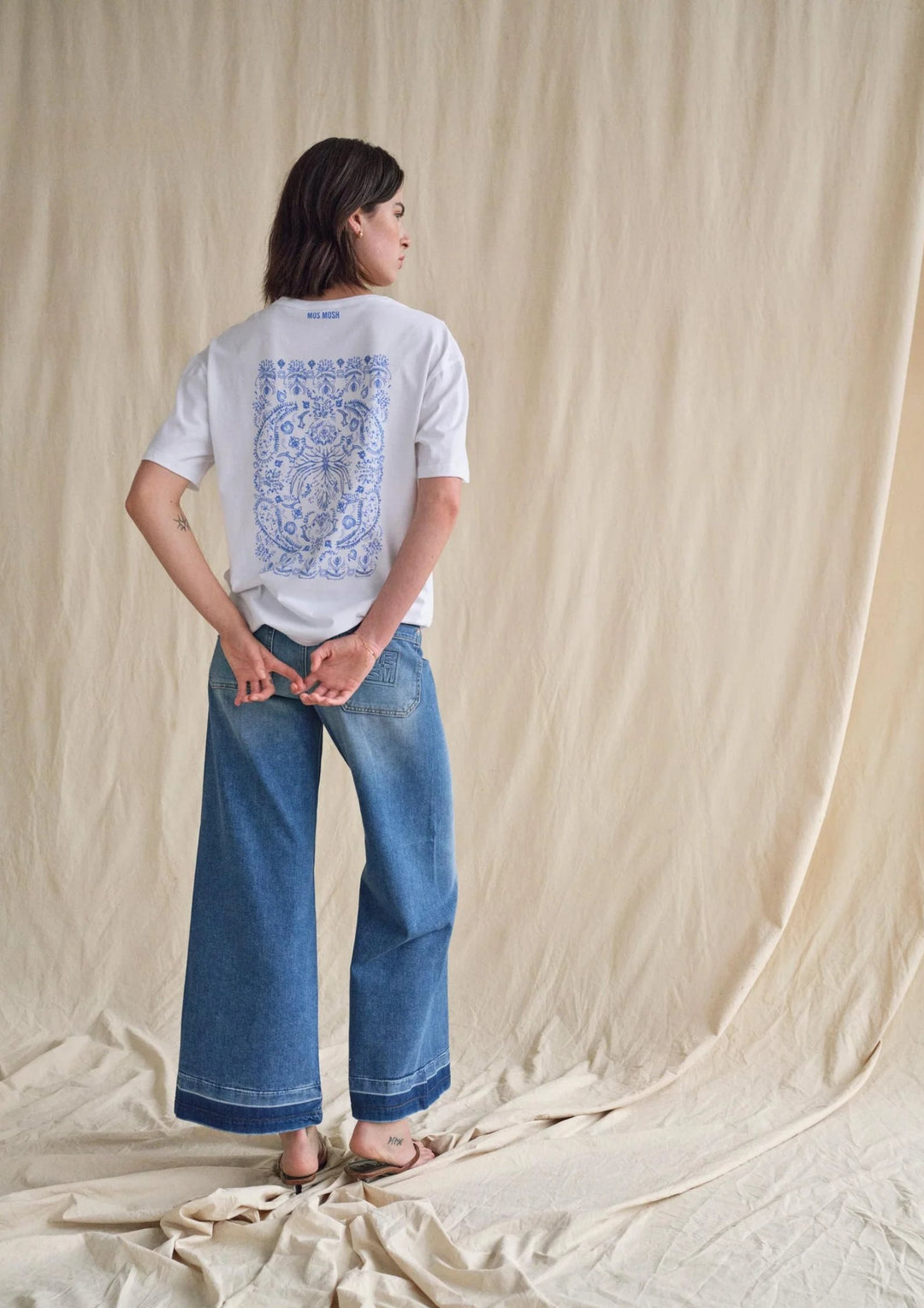 Mos Mosh - Hermina Zack Jeans -  Mid Blue - Ankle
