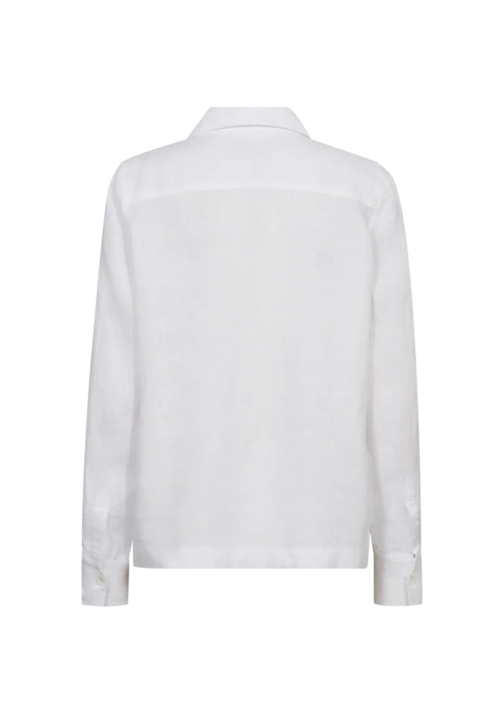 Mos Mosh - Enna Linen - Pocket Blouse - White