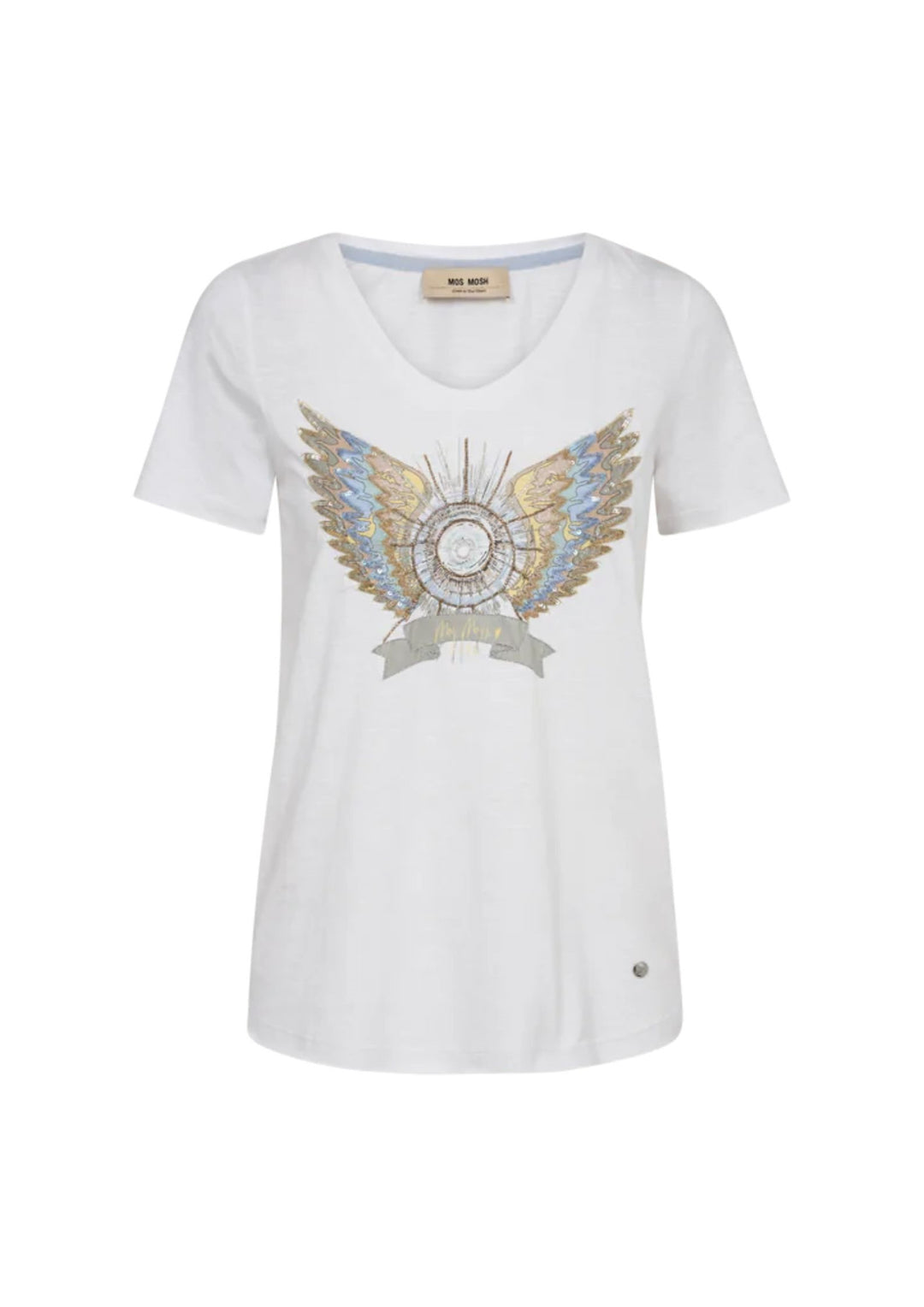 Mos Mosh - Gethi Deco T-shirt - White