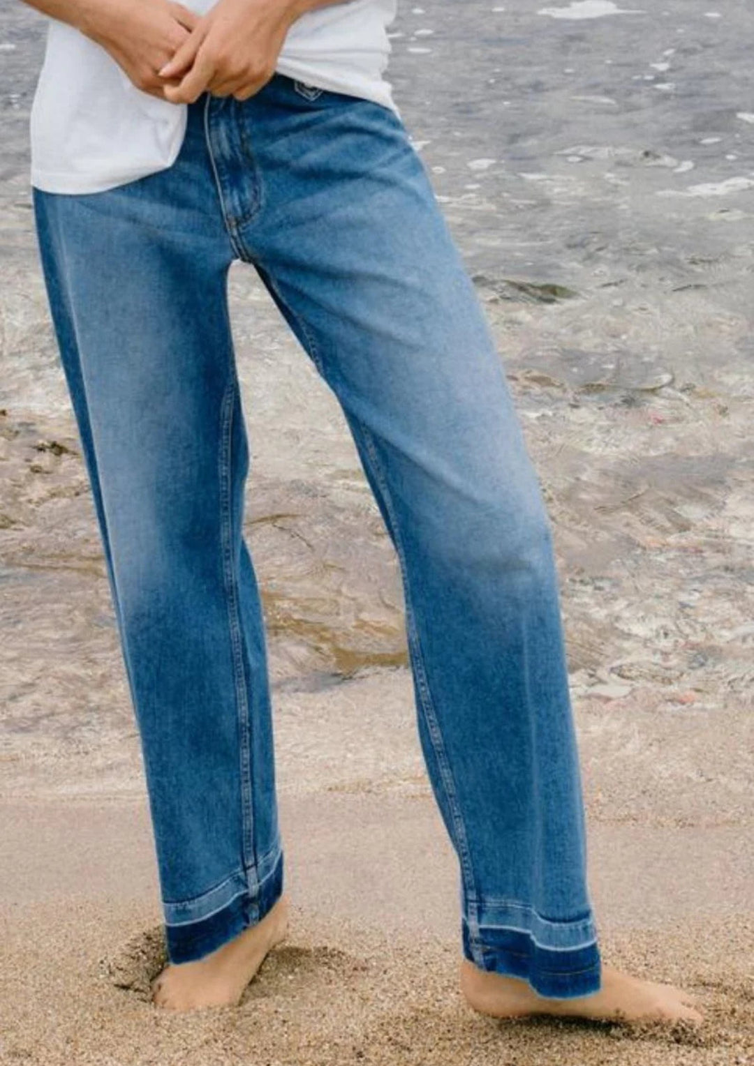 Mos Mosh - Hermina Zack Jeans -  Mid Blue - Ankle