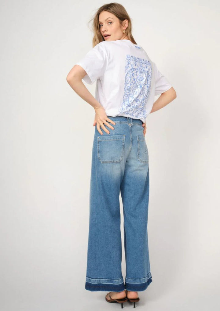Mos Mosh - Hermina Zack Jeans -  Mid Blue - Ankle
