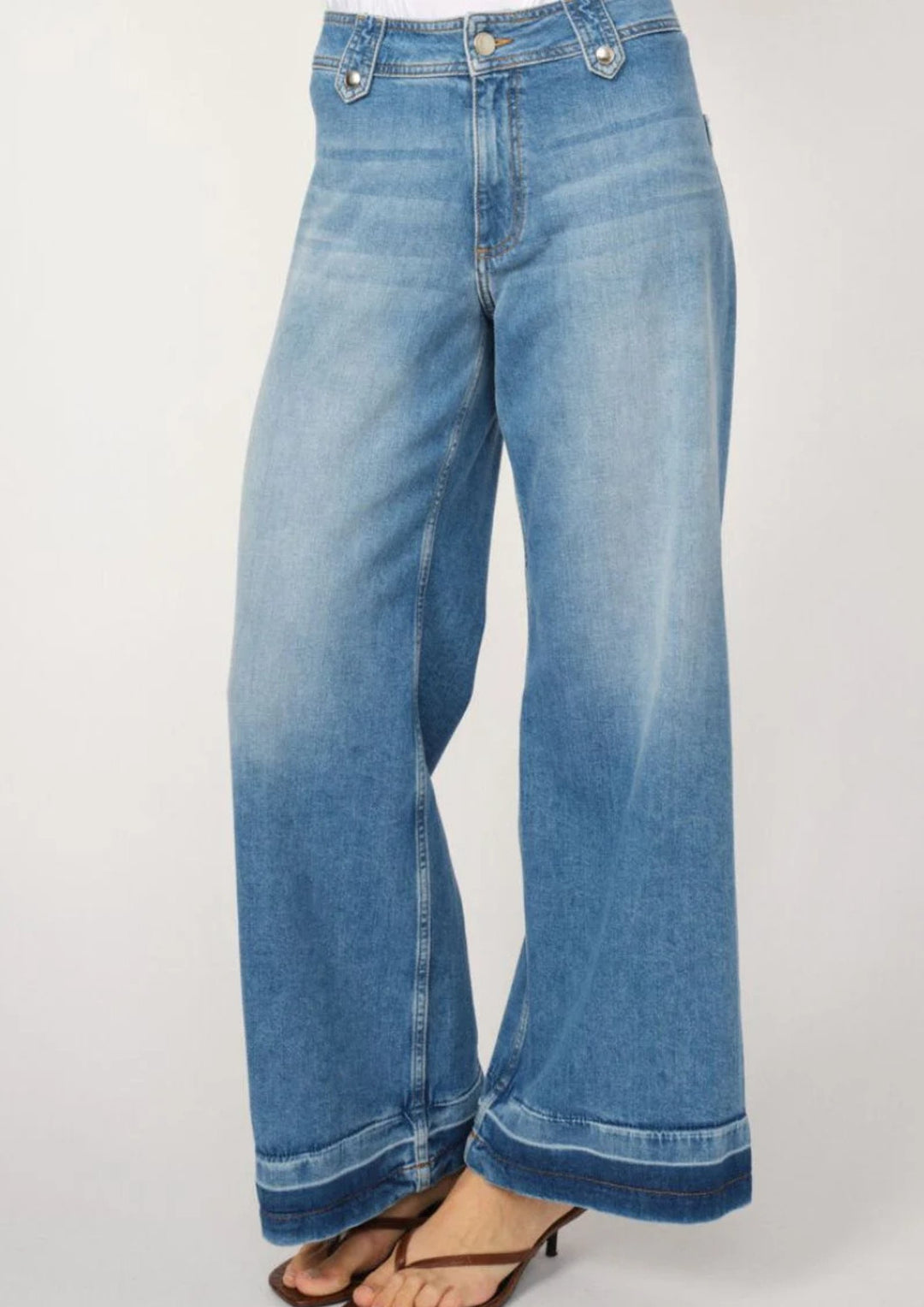 Mos Mosh - Hermina Zack Jeans -  Mid Blue - Ankle