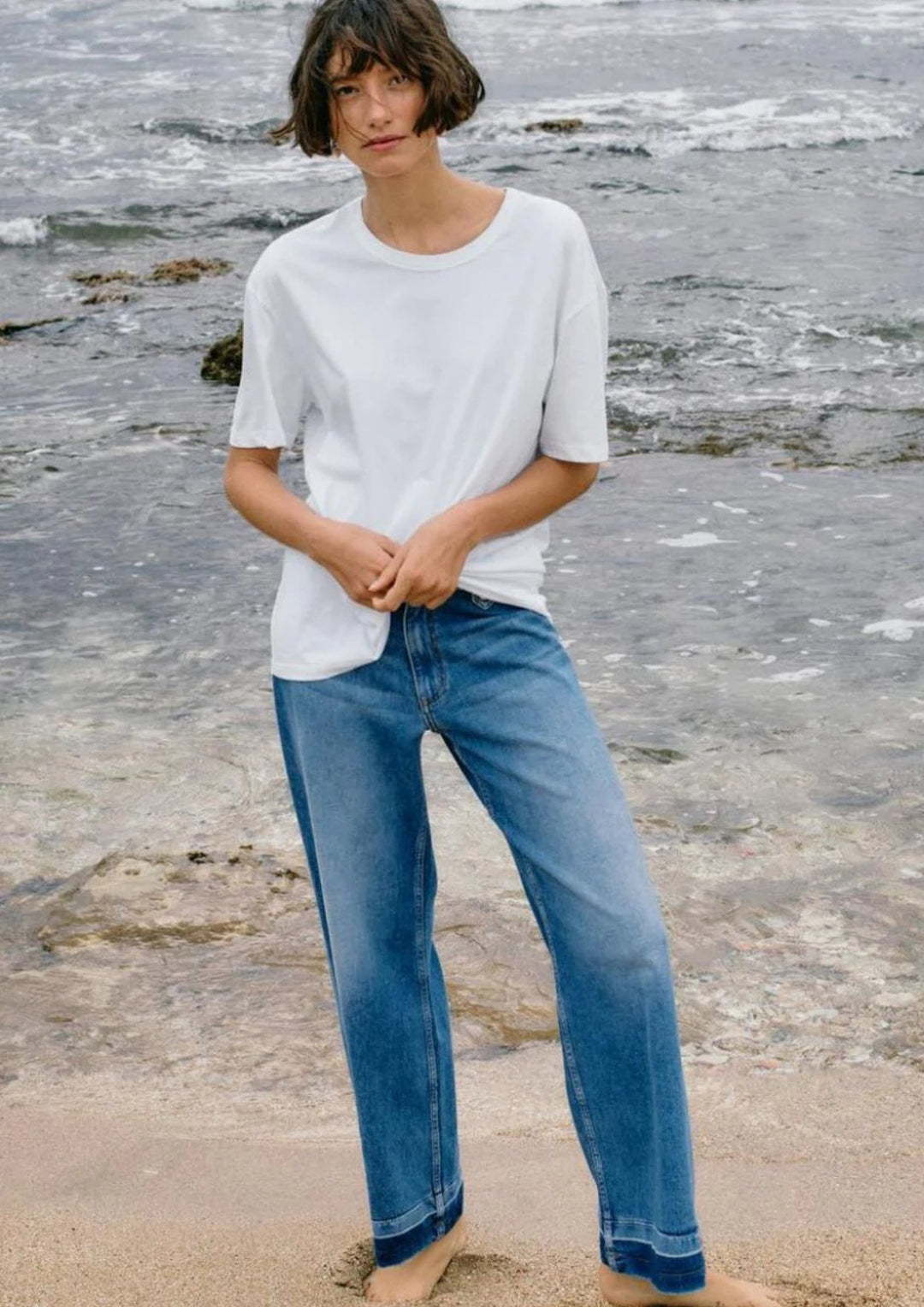 Mos Mosh - Hermina Zack Jeans -  Mid Blue - Ankle
