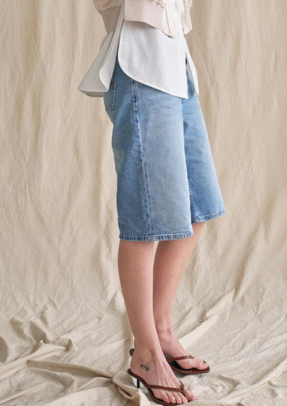 Mos Mosh - Mathilde Denim Shorts - Light Blue