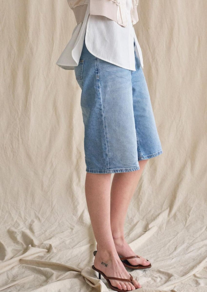 Mos Mosh - Mathilde Denim Shorts - Light Blue