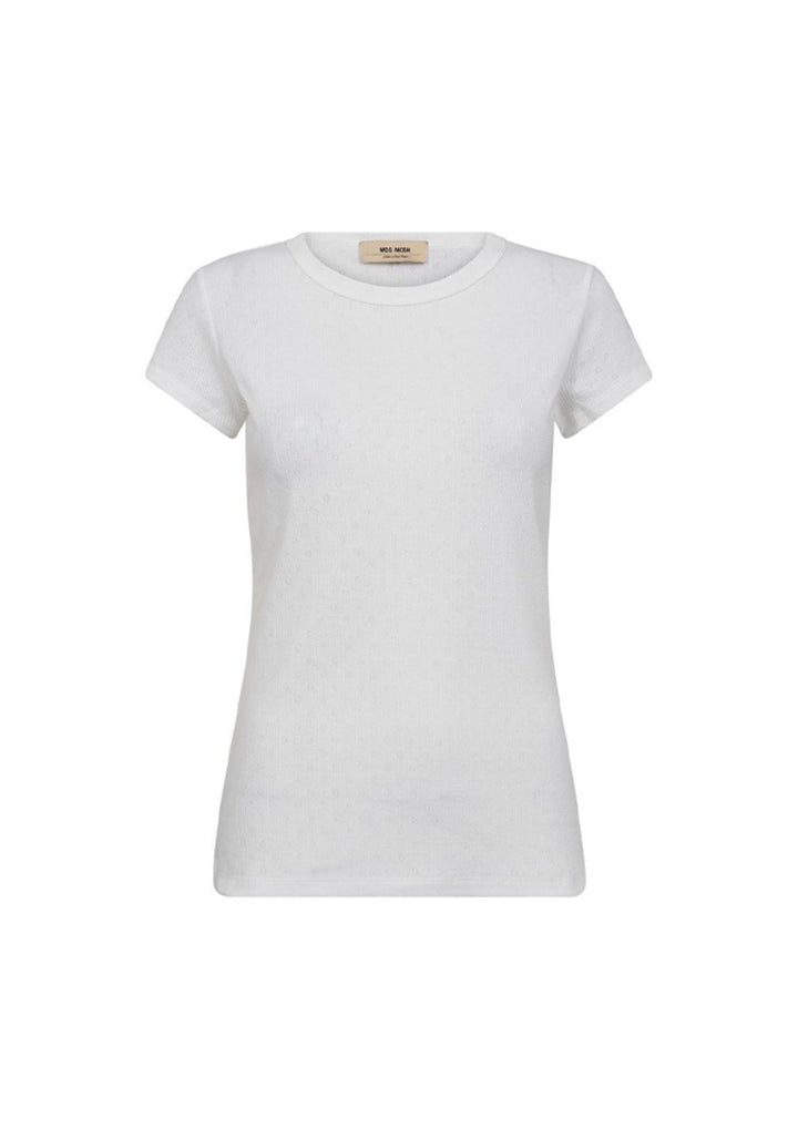 Mos Mosh - Lago O-SS T-shirt - White