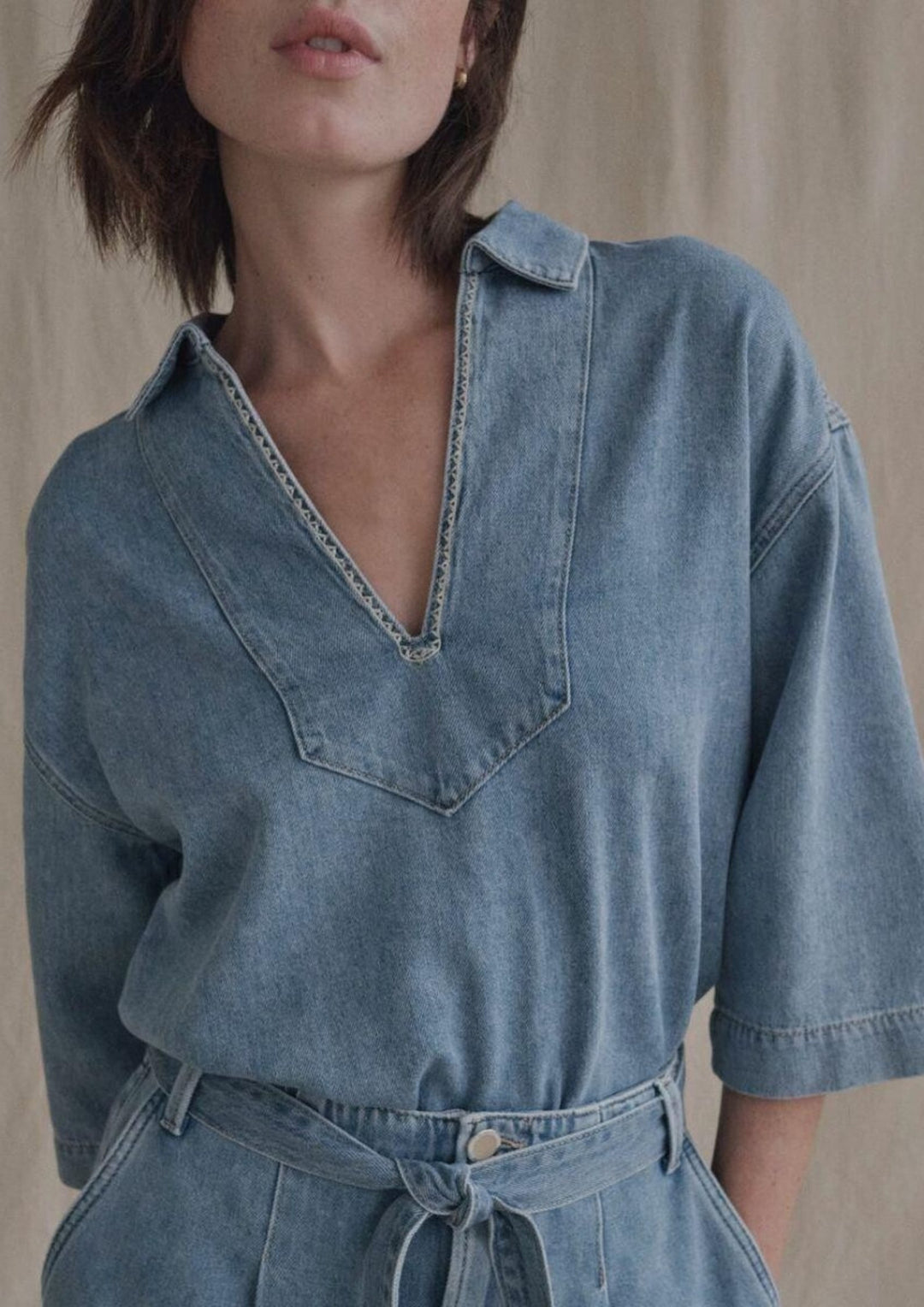Mos Mosh - Merla Deco Shirt - Light Blue