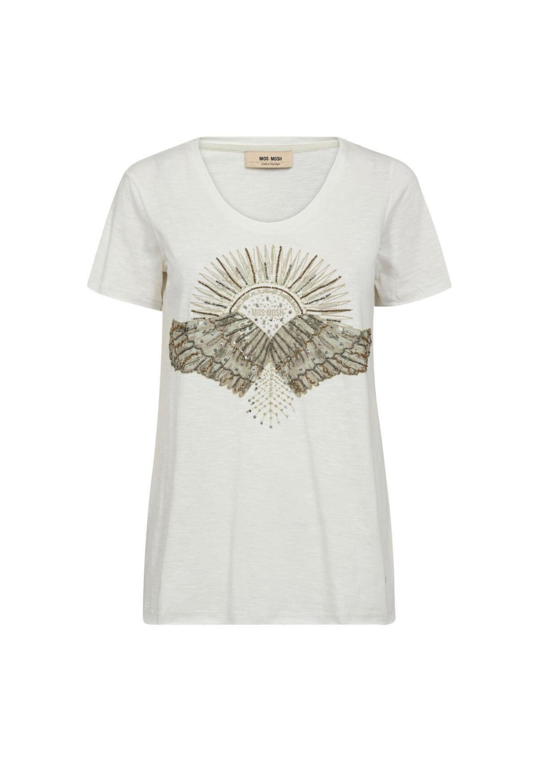 Mos Mosh - Nadine O-SS Tee - Celadon Tint