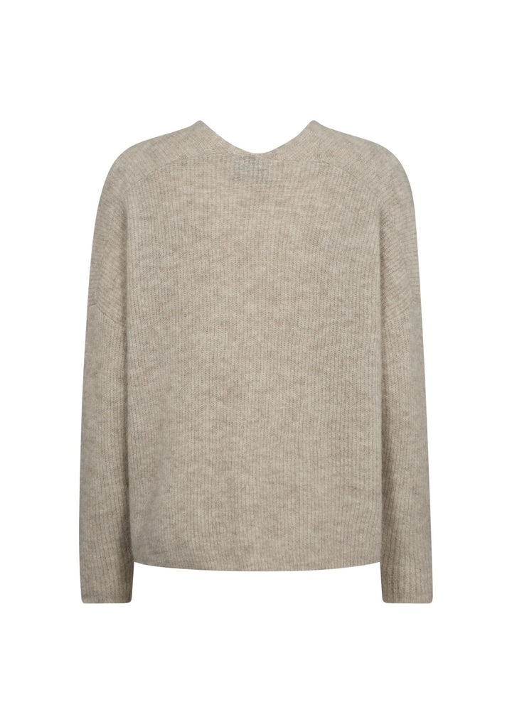 Mos Mosh - Thora Relax - Strik Cardigan - Feather Grey