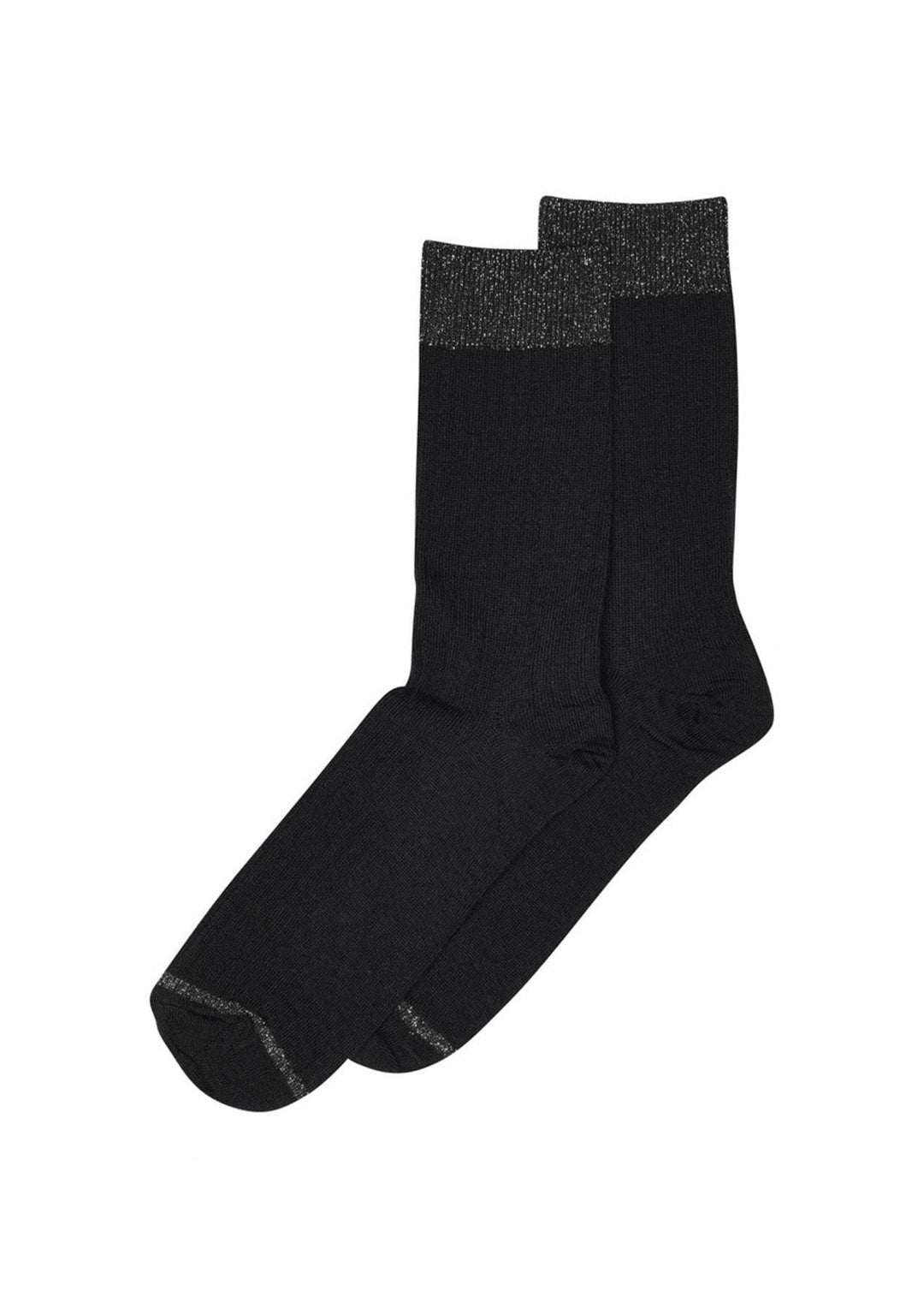 Mp Denmark - Erina Wool Rib Strømper - Black
