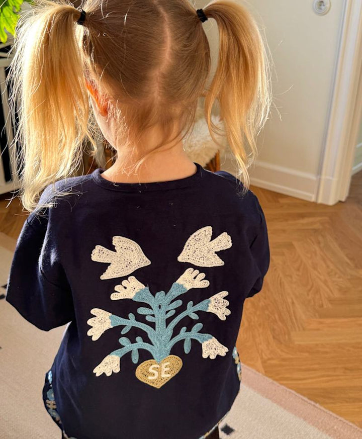 Sissel Edelbo -Maggie Mini Jakke - Navy Horses