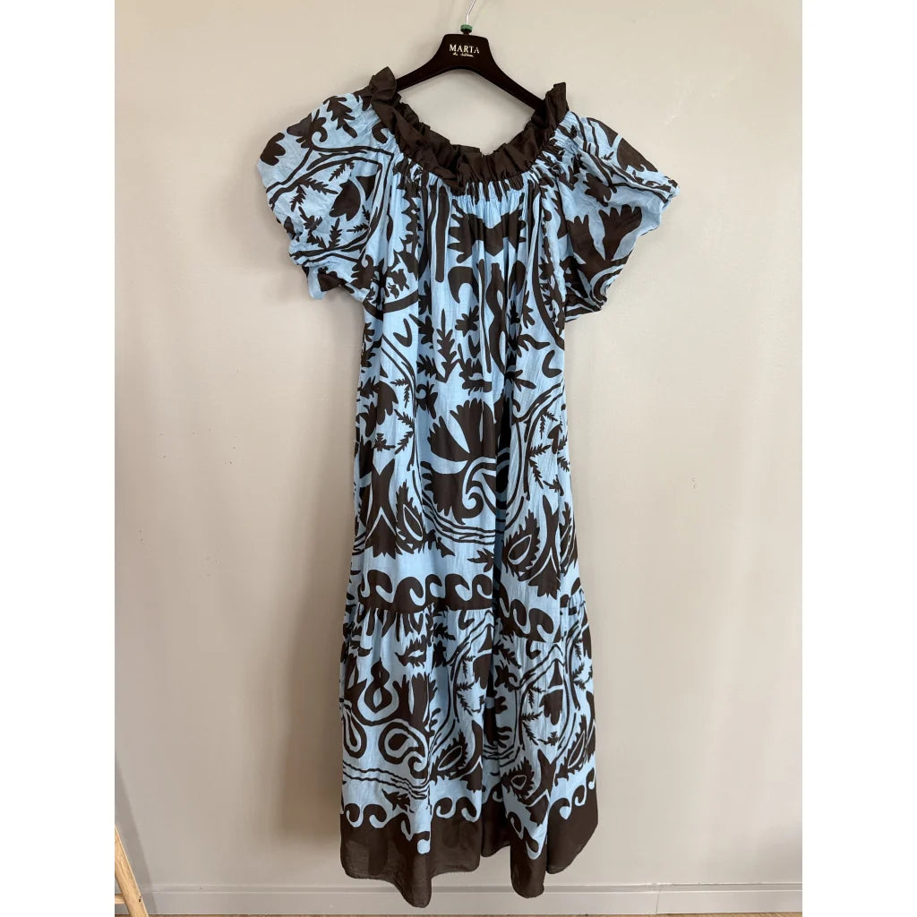 Marta - Muse Dress - Blue/Marrone - ONESIZE