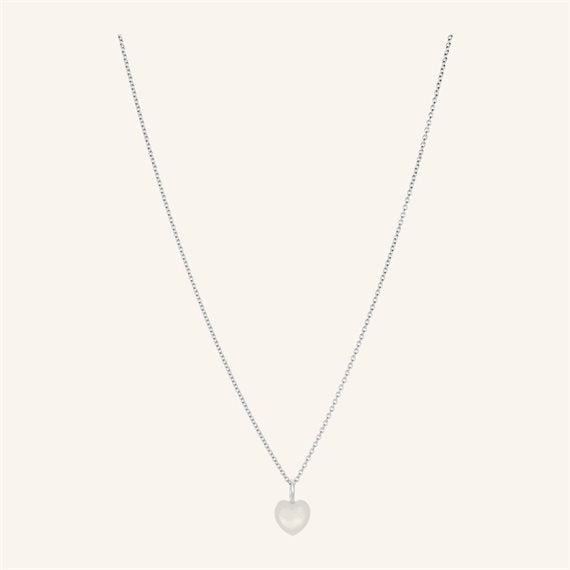 Pernille Corydon - Ocean Heart Halskæde - Sølv - Adj 40-45 cm