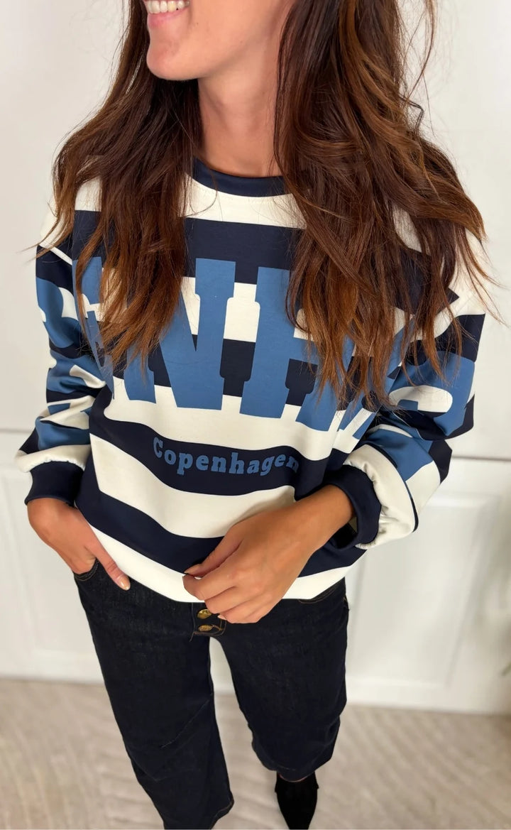 Marta - Nerina Sweatshirt - Blue/Jeans