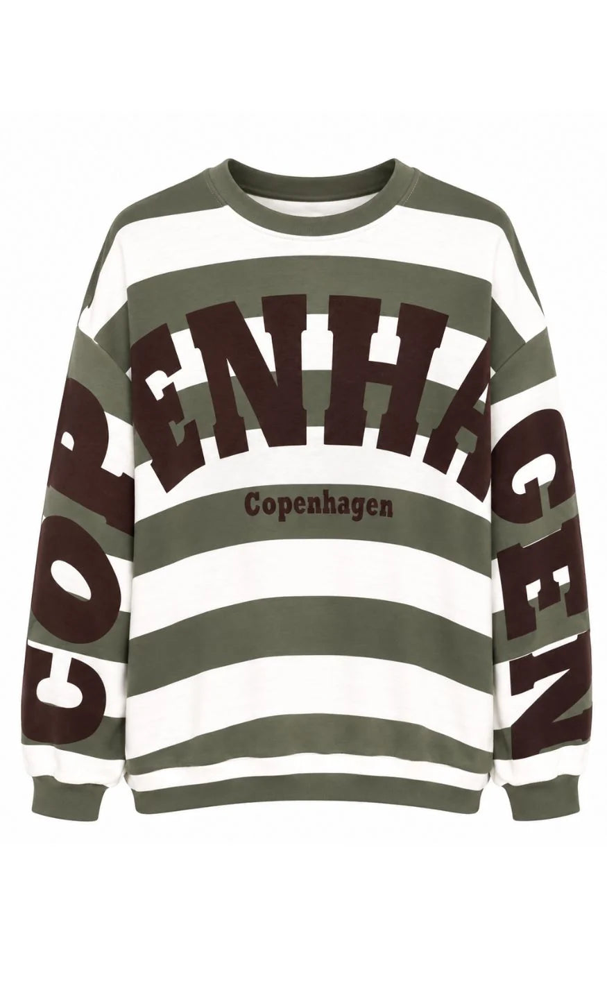 Marta - Nerina Sweatshirt - Military/Moro