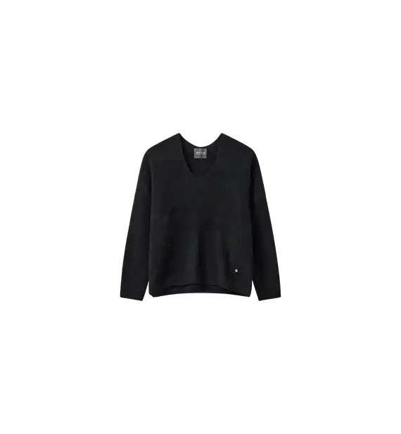 Mos Mosh - Thora V-neck Strik - Black