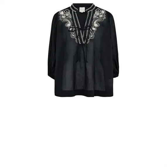 Gossia - Noura Blouse - Black Creme