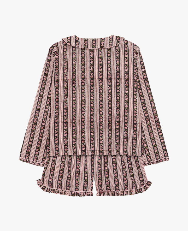Sissel Edelbo - Nuvena Pyjamas sæt - Black Stribes
