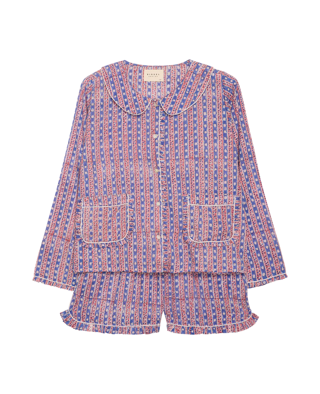 Sissel Edelbo - Nuvena Pyjamas sæt - Blue Stripes