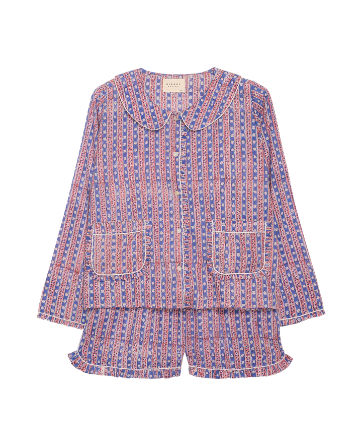 Sissel Edelbo - Nuvena Pyjamas sæt - Blue Stripes