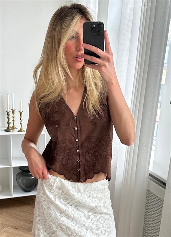 Sissel Edelbo - Celestine Top - Soft Brown