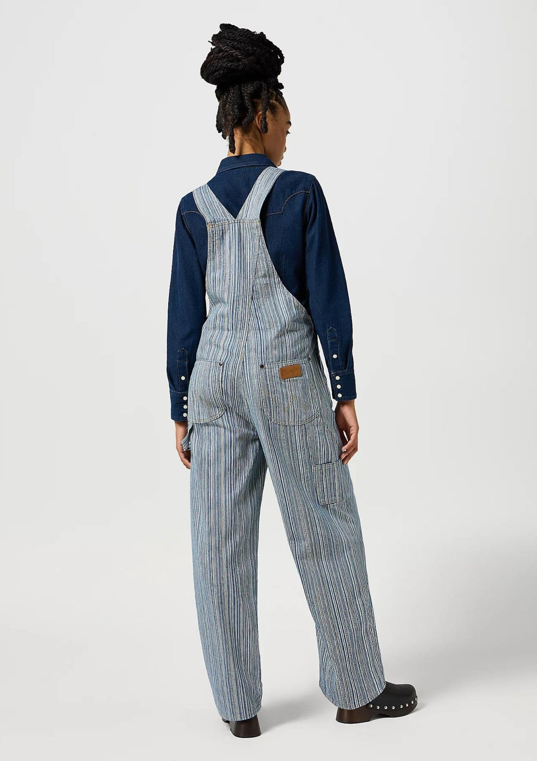 Wrangler  - Straight Leg Bib Dark Pins