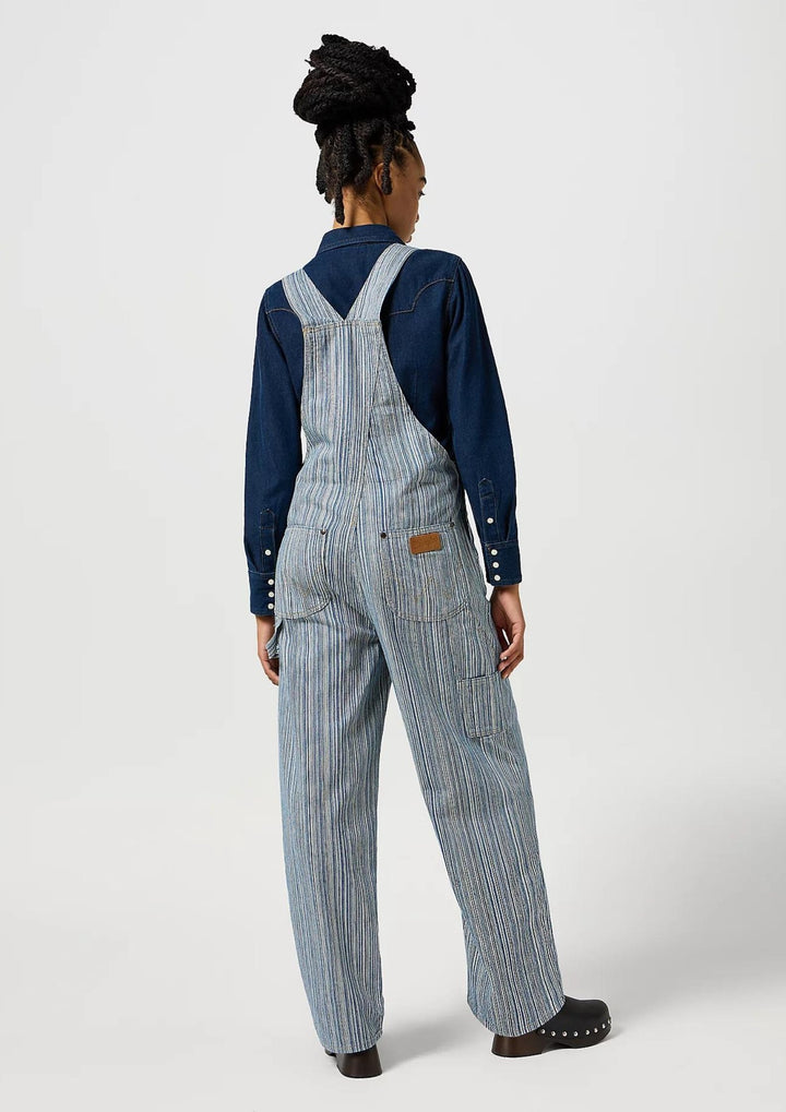 Wrangler  - Straight Leg Bib Dark Pins