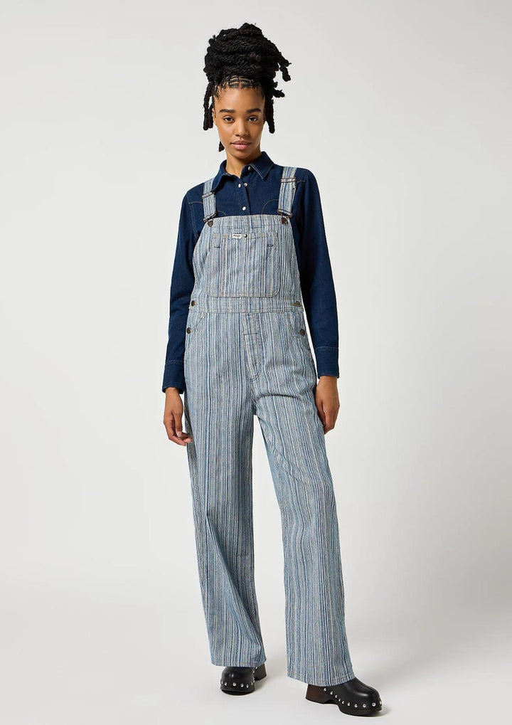 Wrangler  - Straight Leg Bib Dark Pins