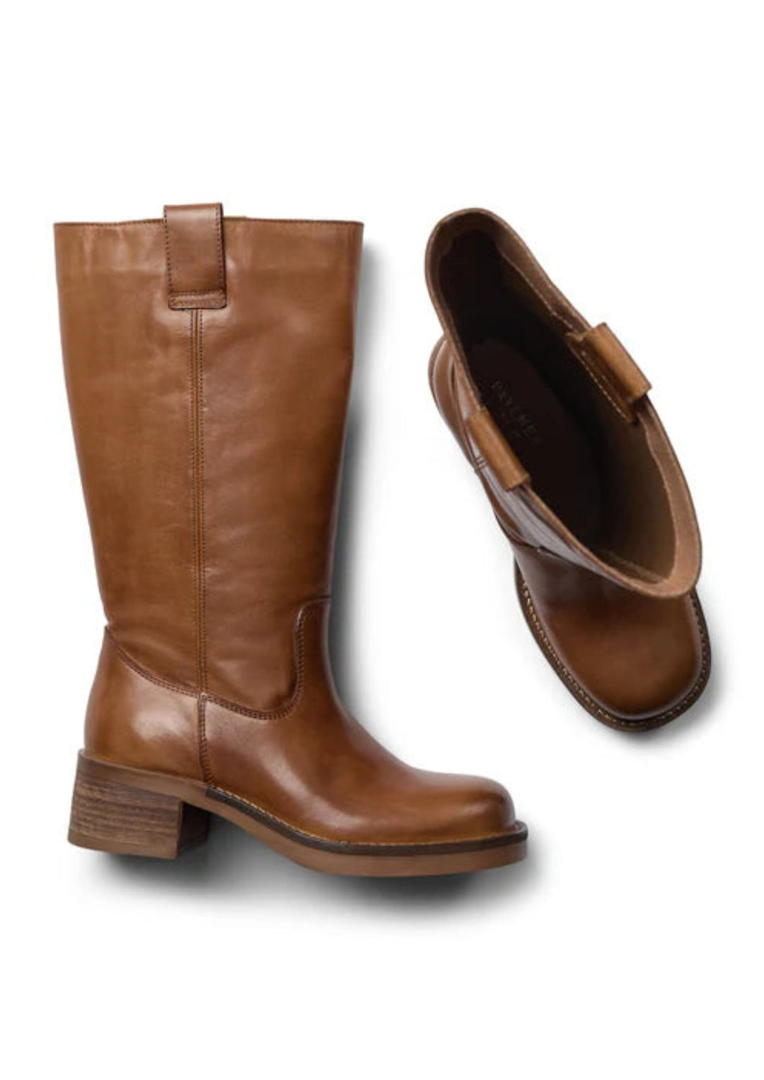 Pavement - Annika Støvler - Leather - Tan Vintage
