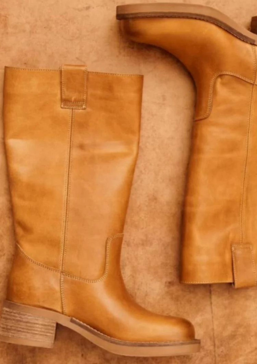 Pavement - Annika Støvler - Leather - Tan Vintage