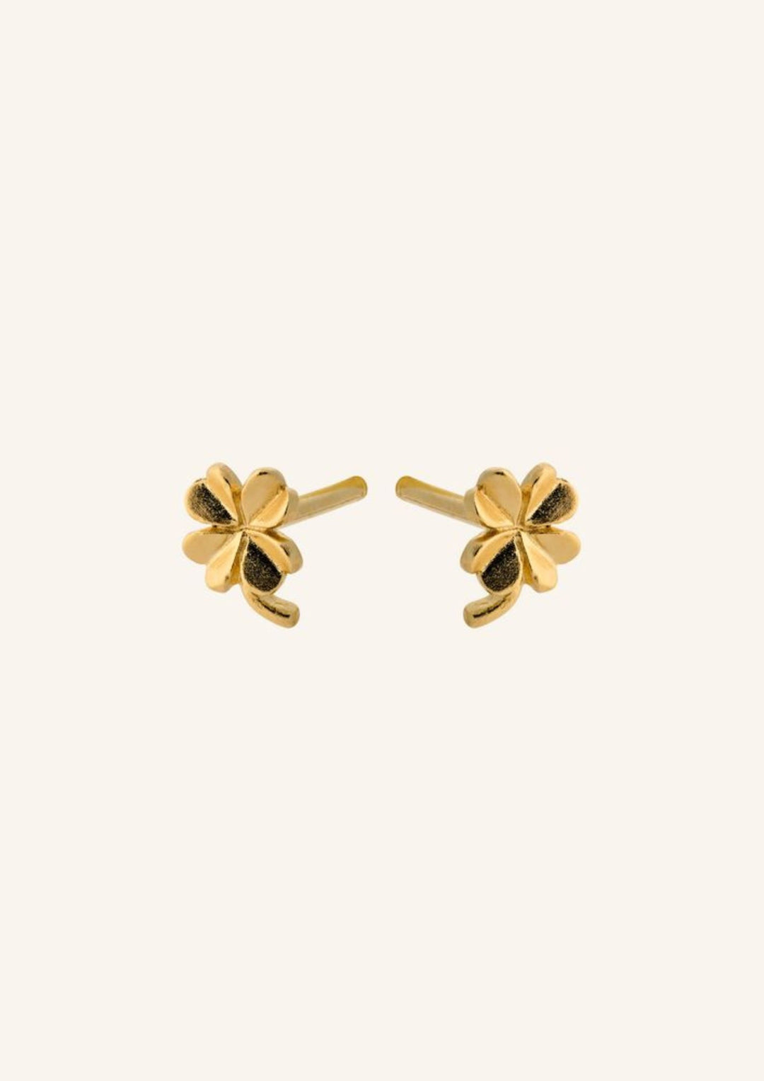Pernille Corydon - Mini Clover Earsticks - Guld - 4 mm