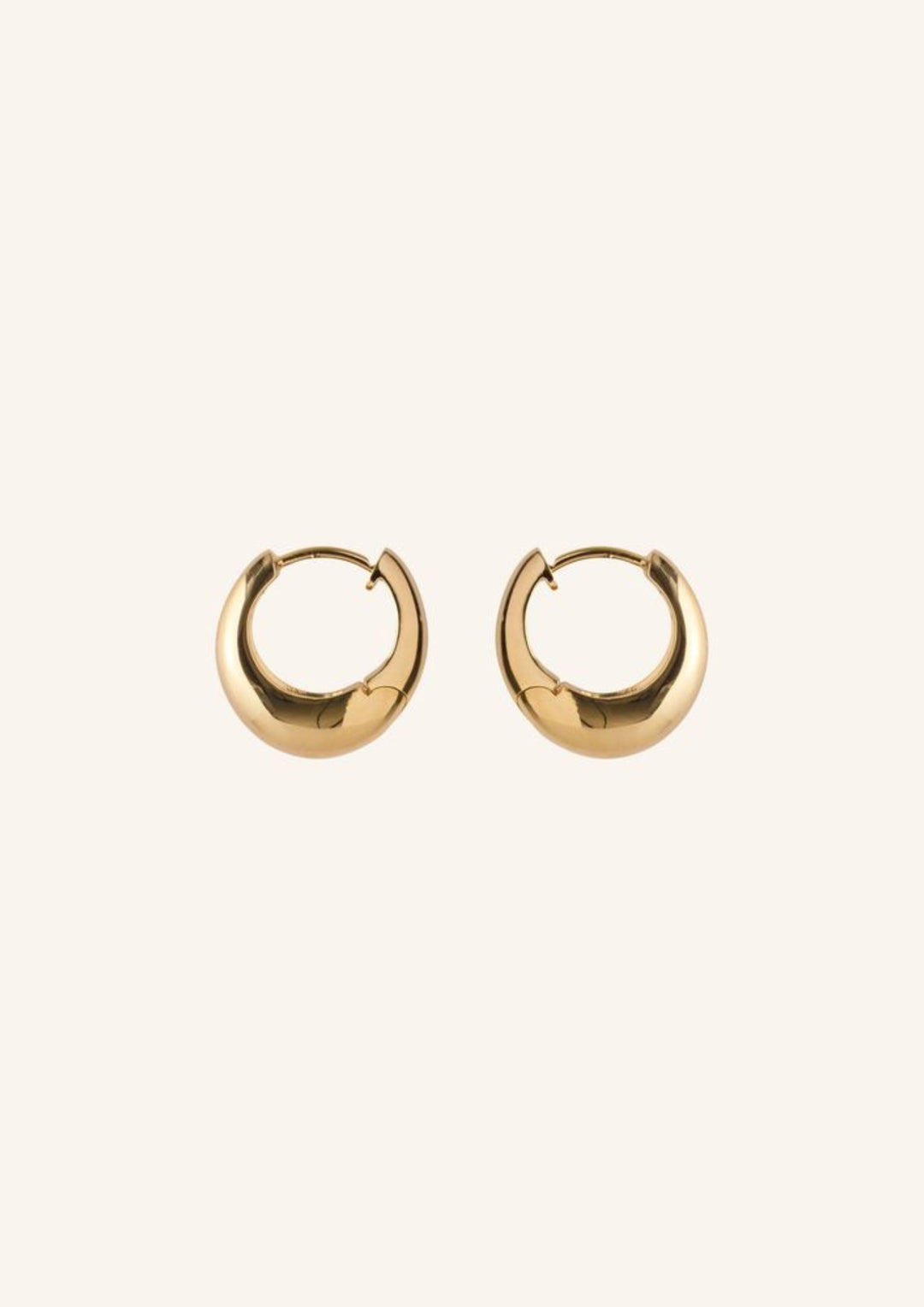 Pernille Corydon - Mini Globe Huggies - Guld - 16 mm