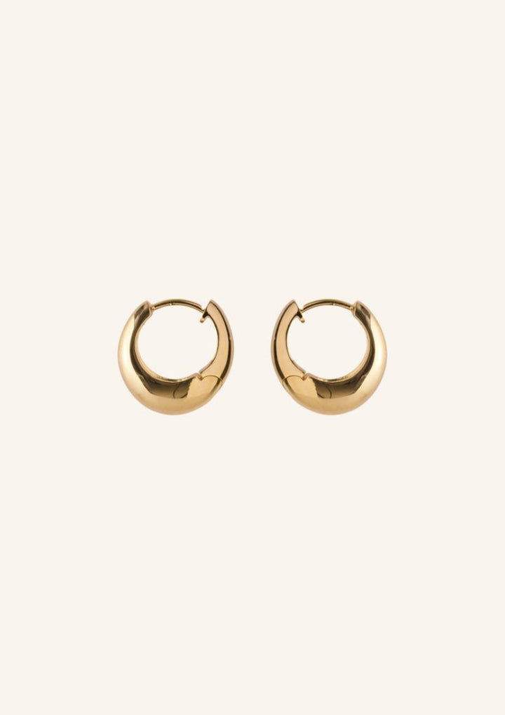 Pernille Corydon - Mini Globe Huggies - Guld - 16 mm