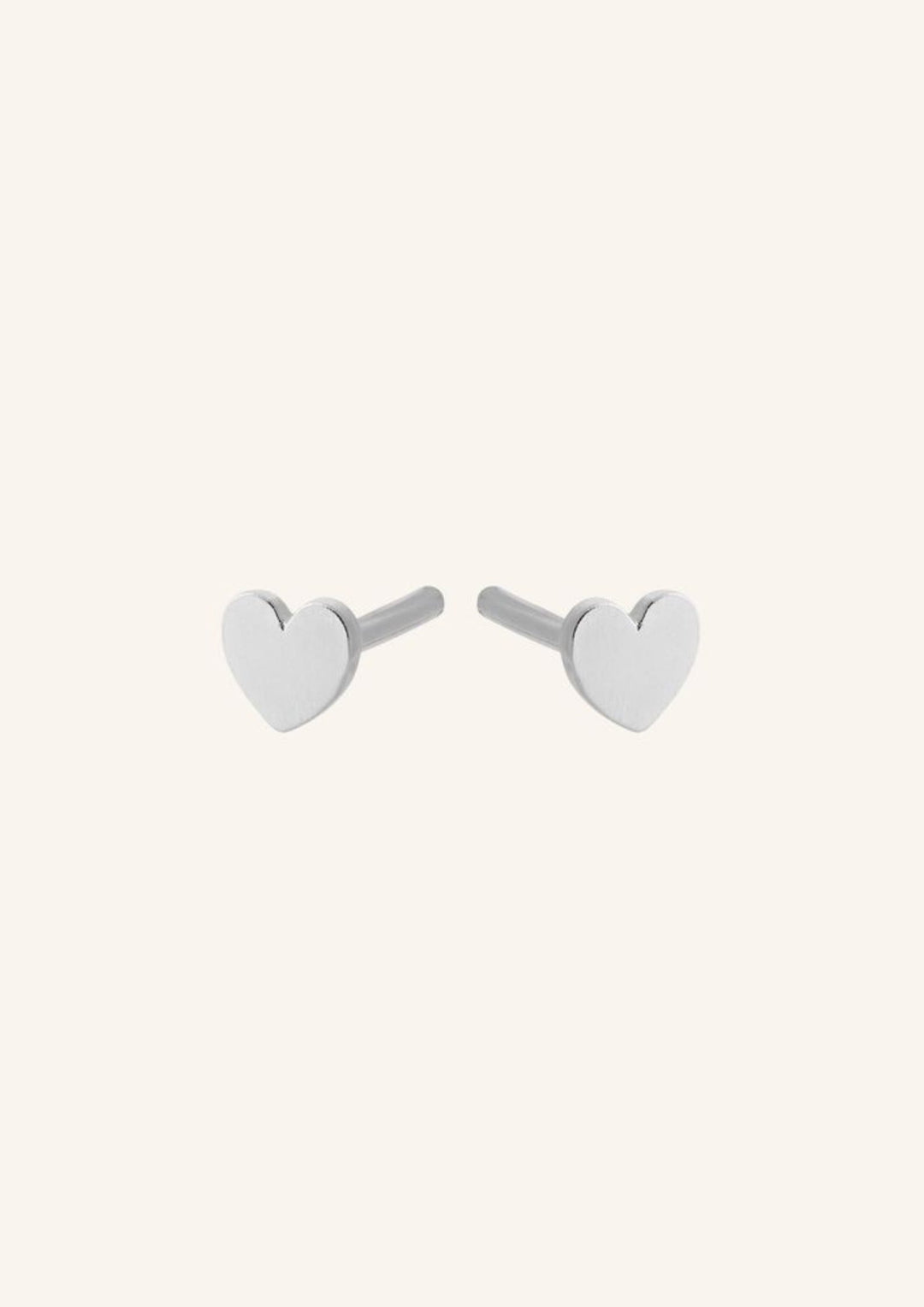 Pernille Corydon - Mini Heart Earsticks - Sølv