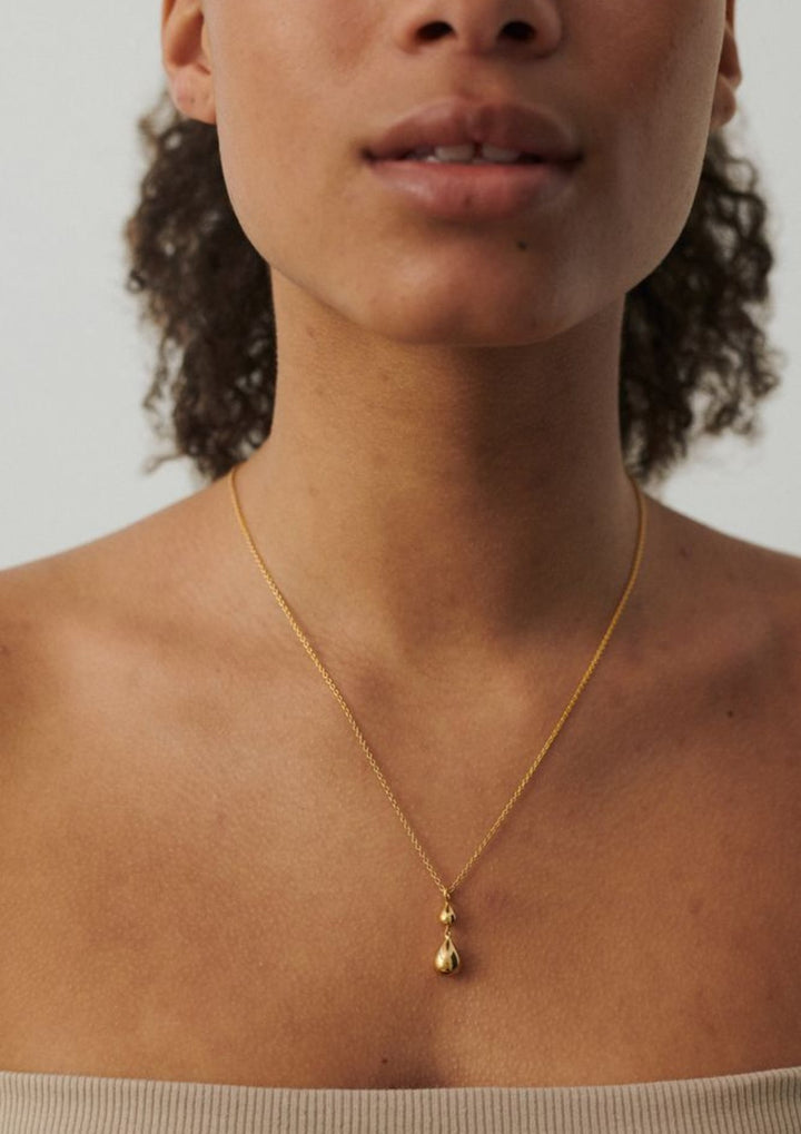 Pernille Corydon - Rain Necklace - Guld - Adj 40-45 cm