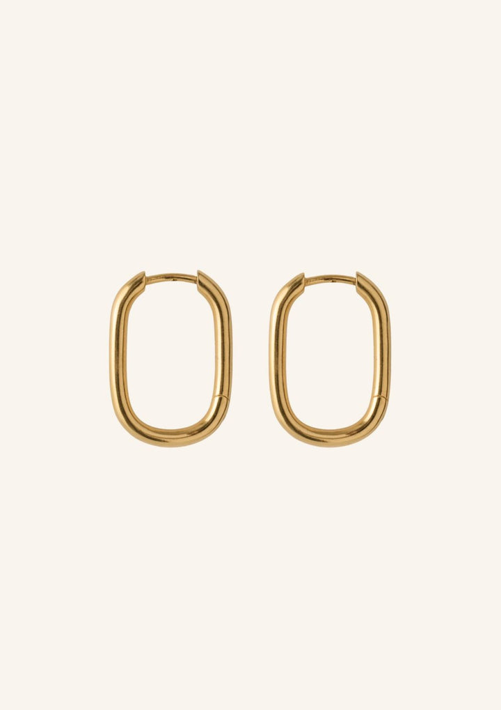 Pernille Corydon - Soft Edge Huggies - Guld - size 20 mm