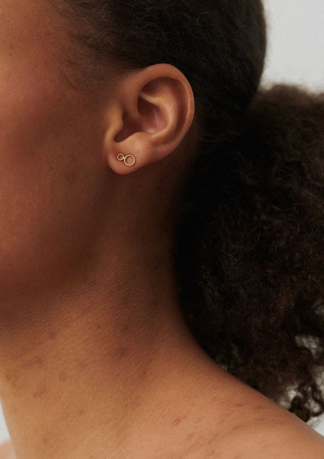 Pernille Corydon - Twisted Earstick - Sølv - 8 mm
