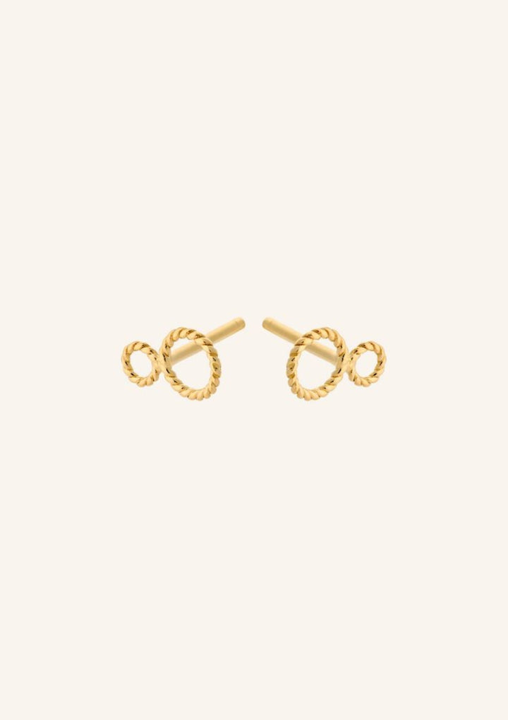 Pernille Corydon - Twisted Earstick - Guld - 8 mm