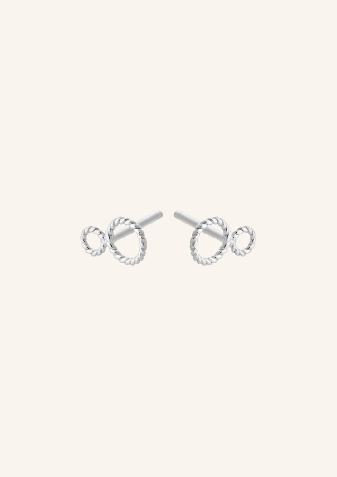 Pernille Corydon - Twisted Earstick - Sølv - 8 mm