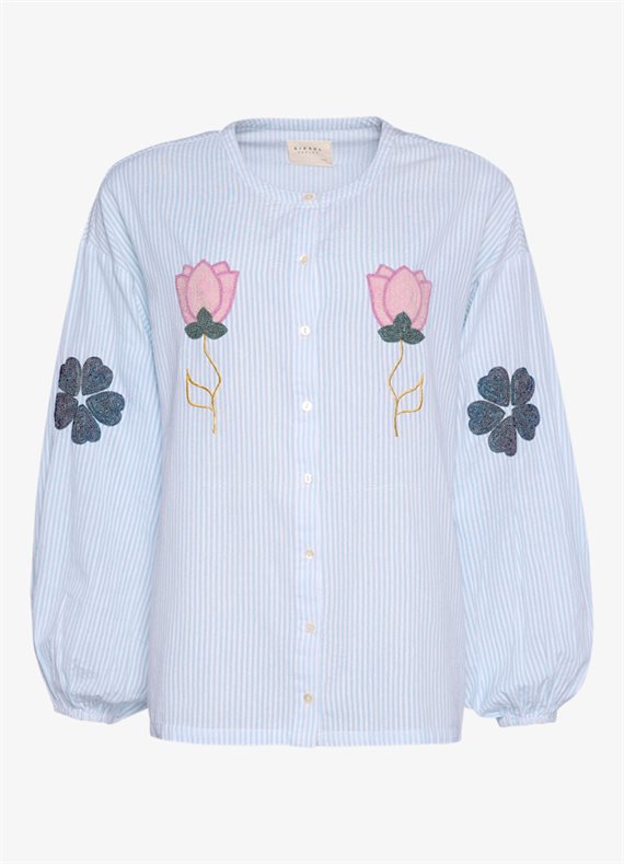 Sissel - Caro Skjorte - Cashmere Blue - Onesize