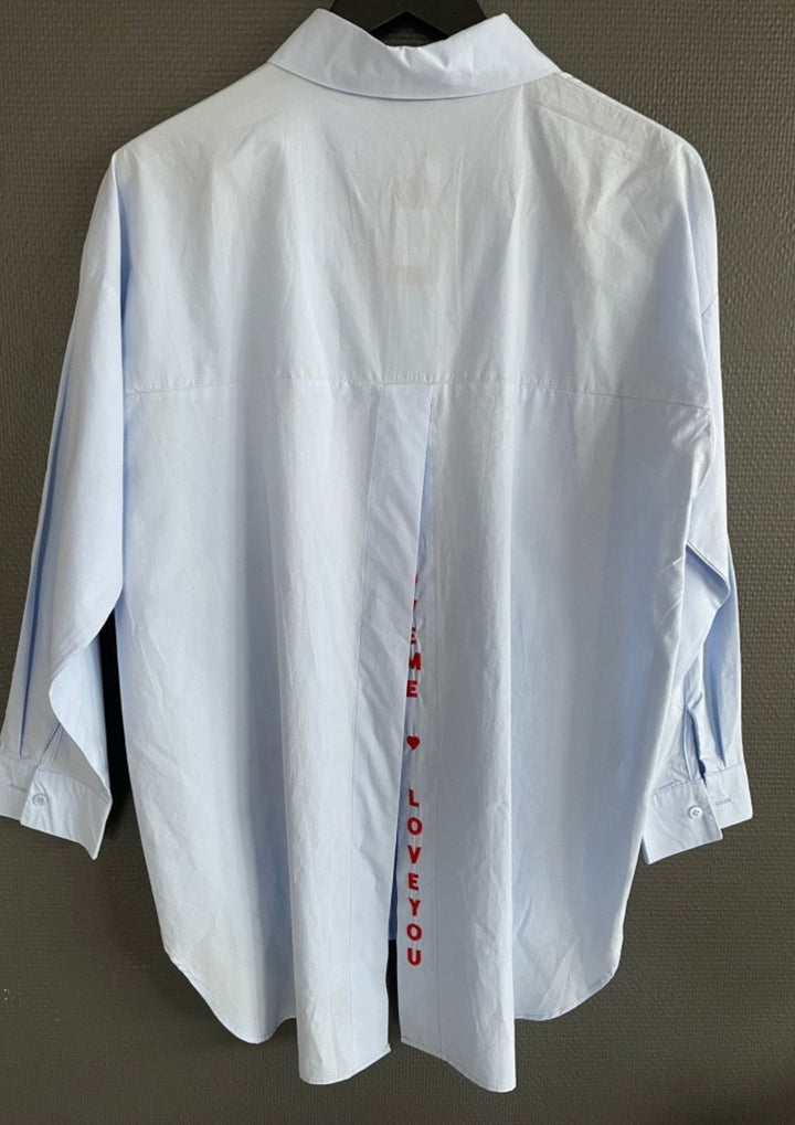 Qnuz - Sidse Love Shirt - Blue