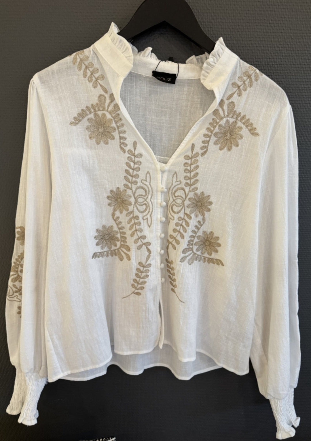 Qnuz - Simona Boheme Skjorte - W. Embrodery