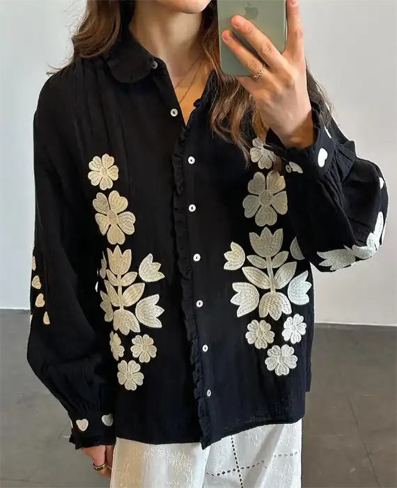 Sissel Edelbo - Rae Skjorte - Black - Onesize