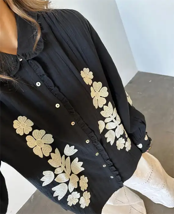 Sissel Edelbo - Rae Skjorte - Black - Onesize
