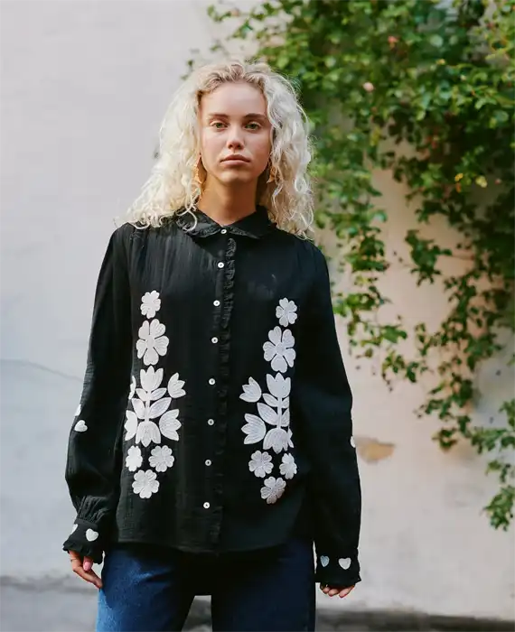 Sissel Edelbo - Rae Skjorte - Black - Onesize