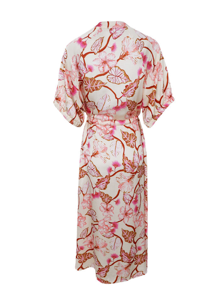 Black Colour - Zelene Raglan Dress - Coral